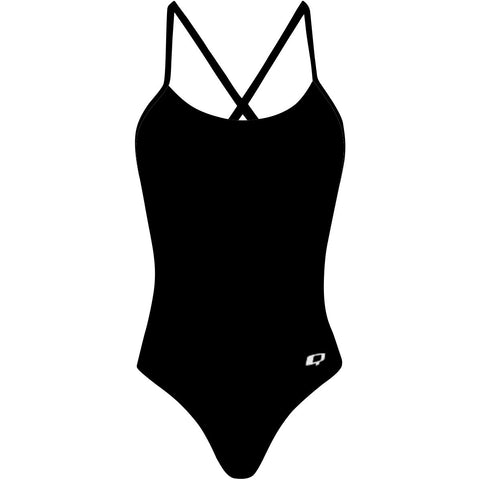 liz black - Tieback One Piece Swimsuit