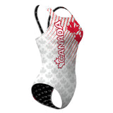 Canada UWH White FV - Classic Strap Swimsuit