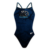 Elko Skinny Dark Design - Skinny Strap Swimsuit