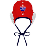 D1 - MASTER DESIGN (Goalie WHITE)- #'s Outlined - Water Polo Cap