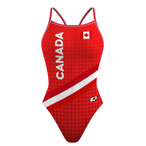 GO CANADA - Skinny Strap Swimsuit