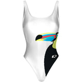 becca high hip toucan 7 - High Hip One Piece Swimsuit