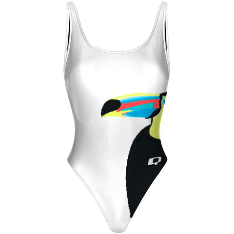 becca high hip toucan 7 - High Hip One Piece Swimsuit