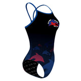 Brentwood Dolphin Swim Club_ Swimoutlet - Skinny Strap Swimsuit