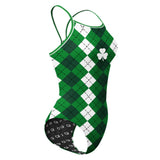 Green Plaid - Skinny Strap
