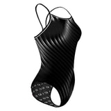 Twisting Black - Skinny Strap