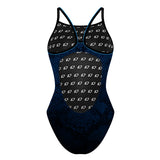 Elko Skinny Dark Design - Skinny Strap Swimsuit