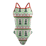 Christmas Tree Sweater Sunback Tank