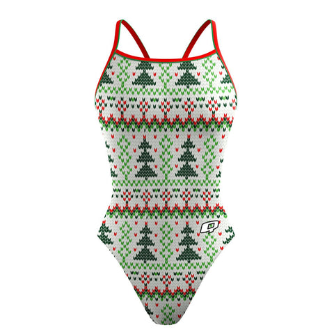 Christmas Tree Sweater Sunback Tank