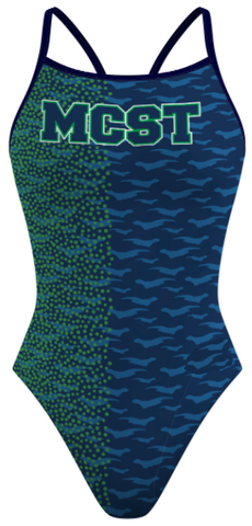 Martinez Community Swim Team MCST - Skinny Strap Swimsuit