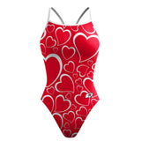 Double Hearted Skinny Strap