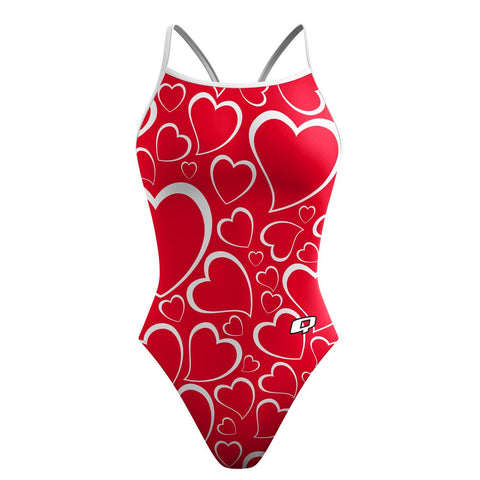 Double Hearted Skinny Strap