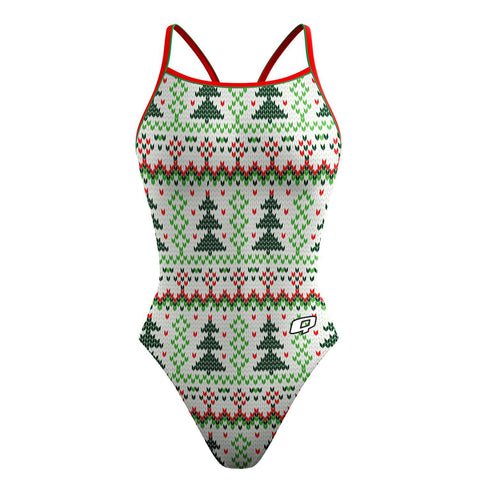 Christmas Tree Sweater Skinny Strap