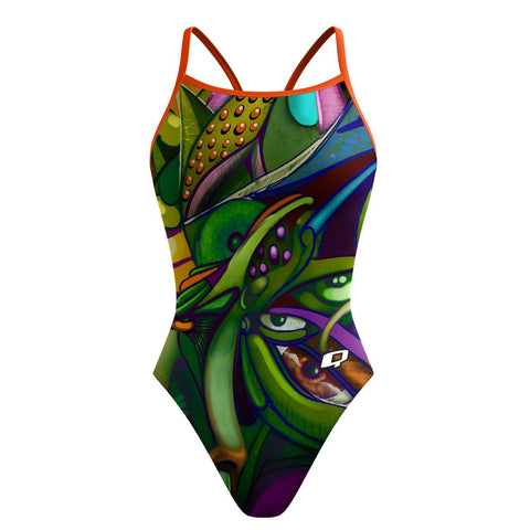 Emerald Suit Skinny Strap