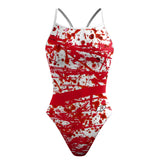 Splattered Skinny Strap