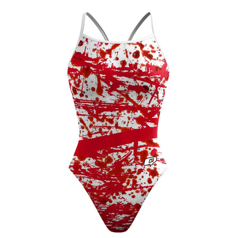 Splattered Skinny Strap
