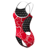Double Hearted Skinny Strap