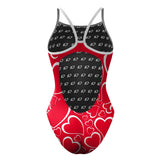 Double Hearted Skinny Strap